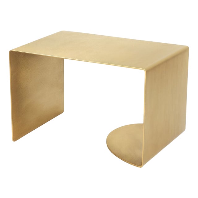 Brushed Brass Arc Console Table by Veliento For Sale