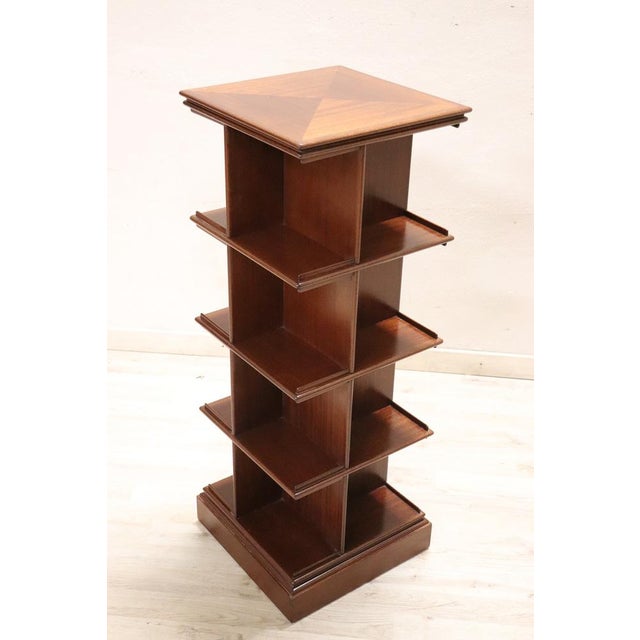 Wooden Modular Revolving Bookcase, 1960s For Sale - Image 6 of 9