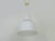 Vintage Industrial Pendant Light in Glass and Metal Rod, 1950s For Sale - Image 4 of 10
