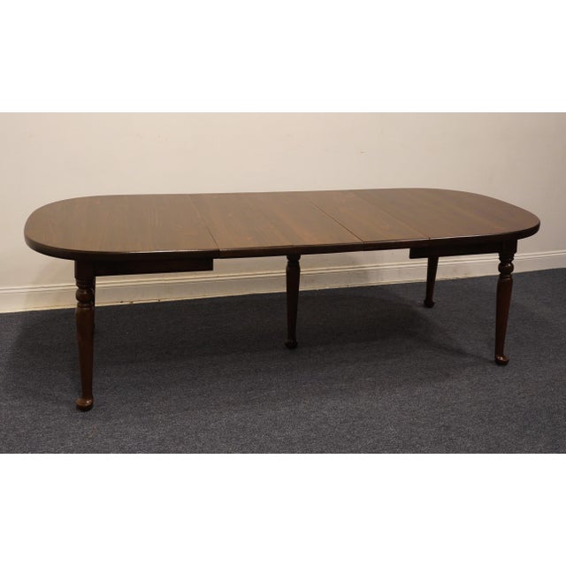 High End Vintage Solid Knotty Pine Rustic Americana 96" Oval Dining Table For Sale - Image 4 of 10