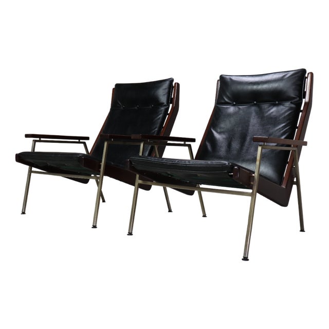 Set of Model 1611 Lounge Chairs by Rob Parry for De Ster Gelderland, 1952 For Sale