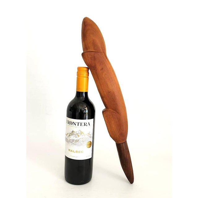 Wood Vintage Hand Carved Otter Figurine For Sale - Image 7 of 10