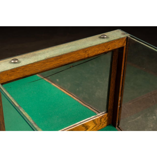 Early 20th Century Writing Implement Glass Shop Display Cabinet For Sale - Image 9 of 12