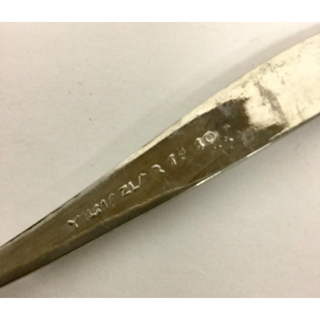 Metal Teaspoons - Set of 6 For Sale - Image 7 of 11