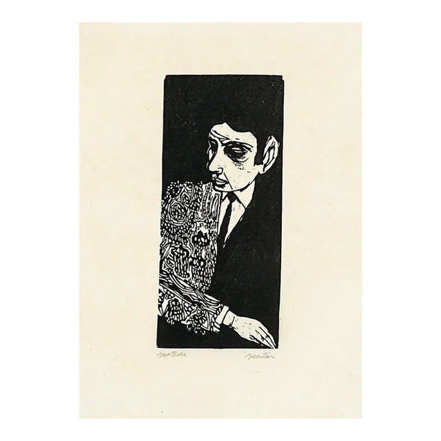 1960s Roger Martin Matador Woodcut For Sale