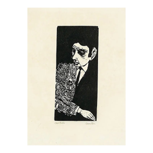 1960s Roger Martin Matador Woodcut