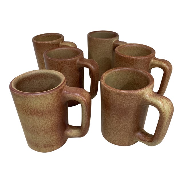 Vintage Stoneware Mugs Set of 6 Chairish