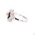 1920s Art Deco 2.47 Carat Old European Cut Diamond Onyx Ruby Gold Ring, Size 6.5 For Sale - Image 5 of 9