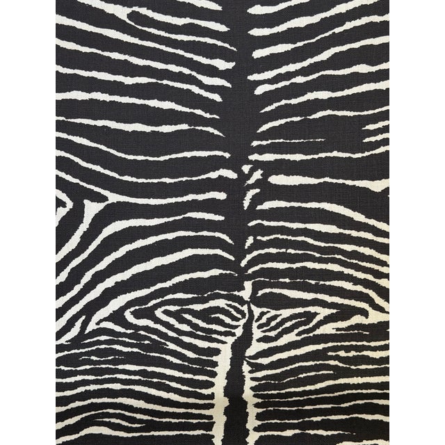 Textile Brunschwig & Fils Classic Le Zebre Linen Fabric - 2 Yards For Sale - Image 7 of 7