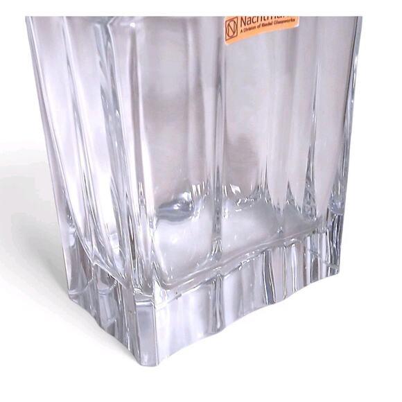 1970s Nachtmann Decanter Leaded Crystal Clear Whiskey Bar Square Classy Luxury For Sale - Image 4 of 11