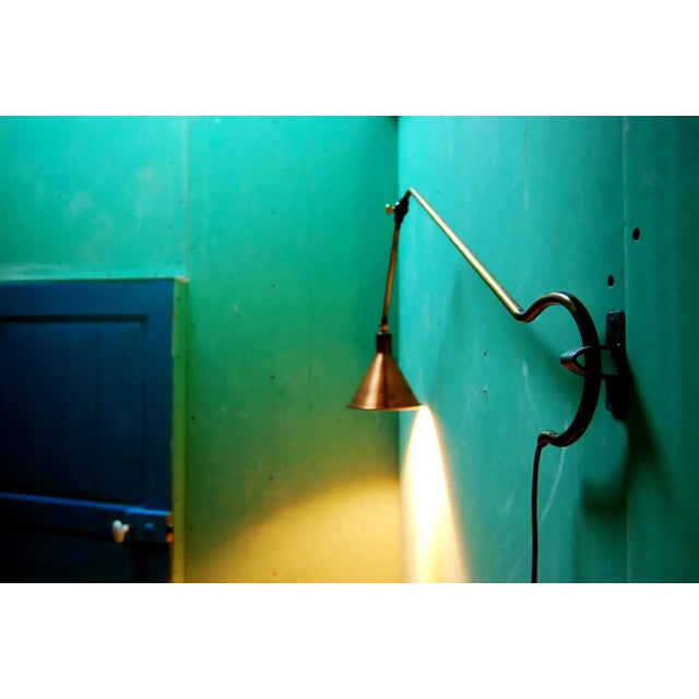 Mid-Century Modern WBC Metal Wall Sconce For Sale - Image 3 of 8