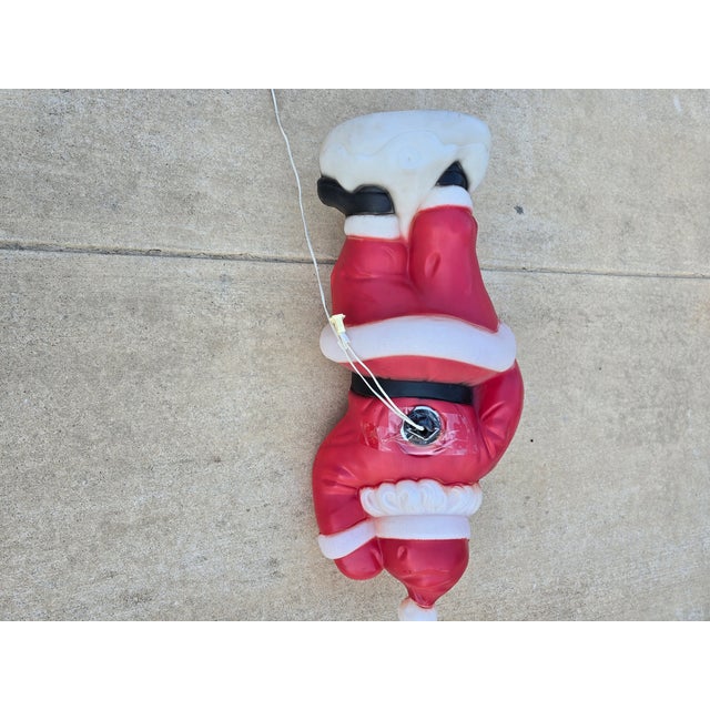 Vintage 40" Waving Santa Claus Lighted Christmas Blow Mold Yard Decor For Sale In Dallas - Image 6 of 8