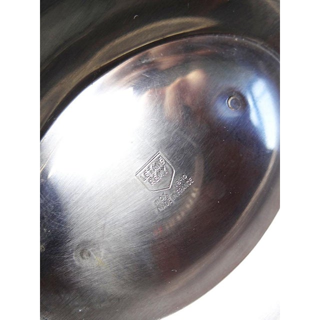 Silver Vintage Stainless Steel Gravy Boat from Rémy Letang, 1960s For Sale - Image 8 of 11