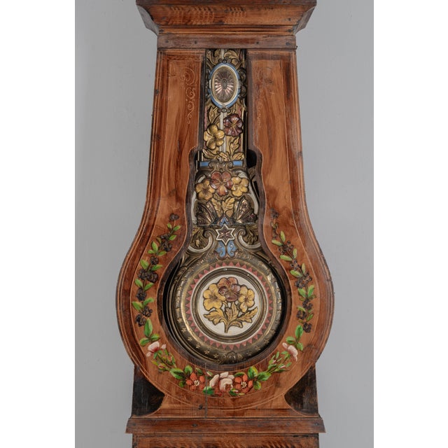 French Country 19th Century French Comtoise or Grandfather Clock For Sale - Image 3 of 15