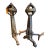 Wrought Iron Andiron For Sale