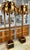 Metal Monumental Pair of Maison Jansen Gilt Metal Palm Tree Floor Lamps For Sale - Image 7 of 16