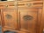 French Antique Oak Washstand / Vanity With a Marble Top, Oval Beveled Mirror, and Floral Carvings For Sale - Image 12 of 12