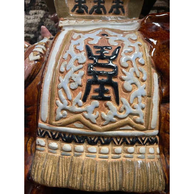 Late 20th Century Ceramic Elephant Garden Stool For Sale In Chicago - Image 6 of 13