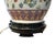 White Vintage 20th Century Chinoiserie / Chinese Export Famille Rose Ginger Jar / Vase Lamp With Foo Dog Handles For Sale - Image 8 of 11