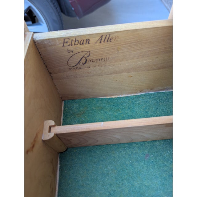 1970s Unfinished 1970s Ethan Allen Open Maple Hutch For Sale - Image 5 of 10