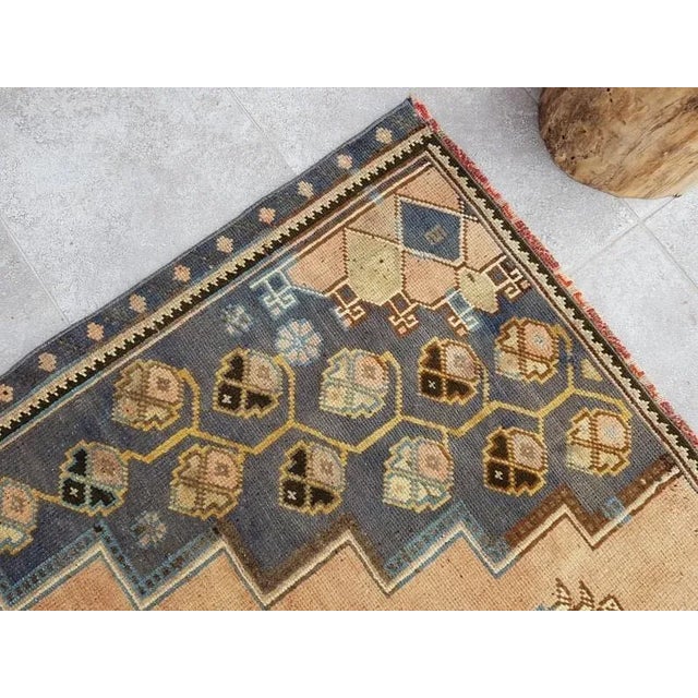 Tan 1960s Anatolian Kurdish Handknotted Rug For Sale - Image 8 of 11