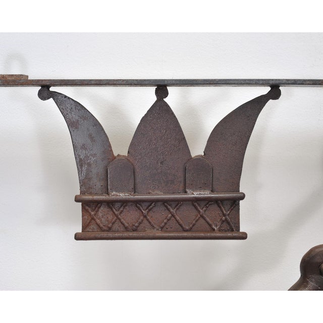 British Crown & Anchor Iron Hanging Tavern or Pub Sign For Sale - Image 4 of 18