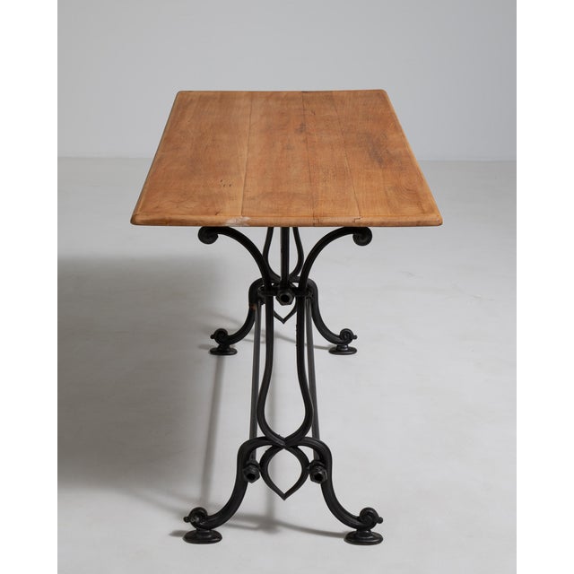 Cast Iron Bistro Table, Antique, France, Early 20th Century For Sale - Image 11 of 14