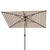 Athens 6.5X10Ft Rectangle Crank Umbrella, Beige With White Understripe For Sale In Philadelphia - Image 6 of 6