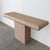 Vintage 1980s Postmodern Console Table | Bullnose Pedestal Table | Memphis Style Entryway Table For Sale - Image 9 of 12