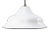 Vintage Industrial White Enamel Pendant Lamps For Sale