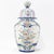 Vintage Dutch Delft Polychrome Lidded Ginger Jar in Floral Pattern For Sale - Image 4 of 17
