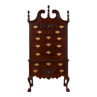 Henkel Harris Mahogany #1946 Highboy Chest For Sale