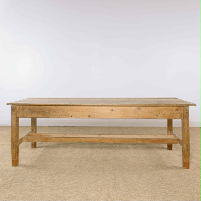 Late 19th Century Antique Irish Pine Farmhouse Table | Circa 1870 For Sale - Image 5 of 13
