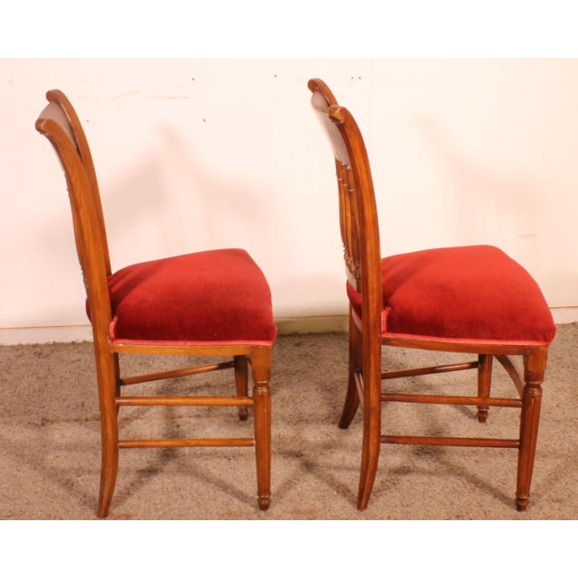Wood Antique Directoire Dining Chairs, Set of 4 For Sale - Image 7 of 11