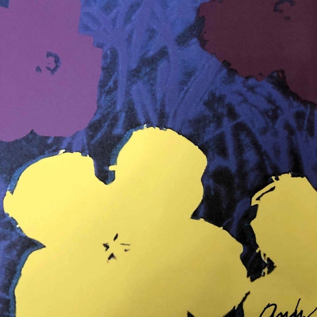 American 1990s After Andy Warhol "Poppy Flowers" Lithograph For Sale - Image 3 of 11