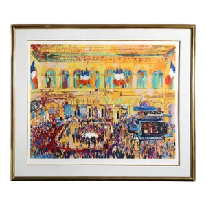 Paris Bourse, Leroy Neiman Serigraph, Signed and Numbered in Pencil