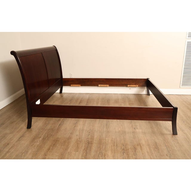 Stickley Cherry King Size Sleigh Bed For Sale - Image 12 of 18