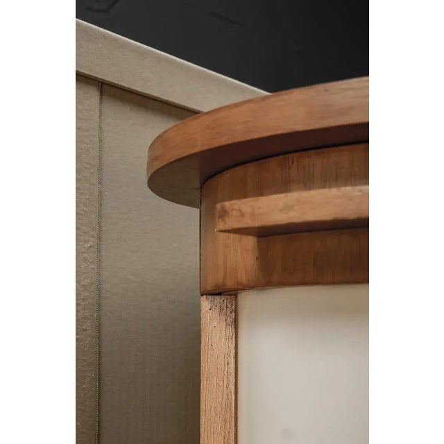 Modern Organic Architectural Wooden Lamps, Set of 2 For Sale - Image 13 of 18