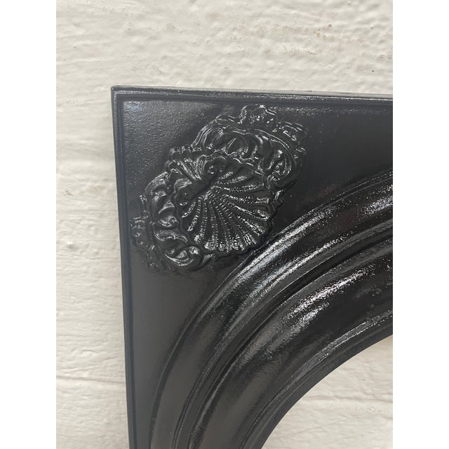 Metal Late 19th Century French Quarter Gate Design Cast Iron Fireplace Surround & Summer Cover 21" X 27" For Sale - Image 7 of 8