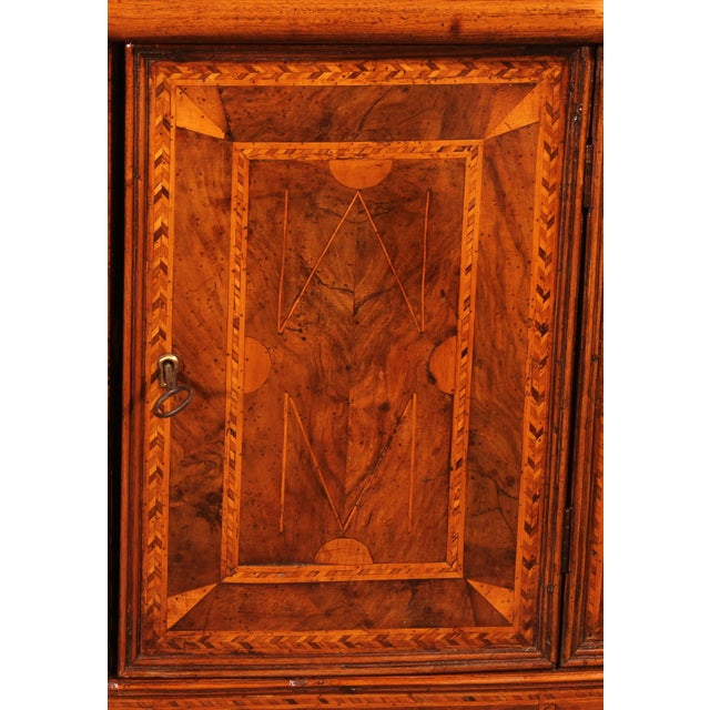 16th Century Renaissance Italian Oratory in Blond Walnut with Inlays For Sale - Image 5 of 15