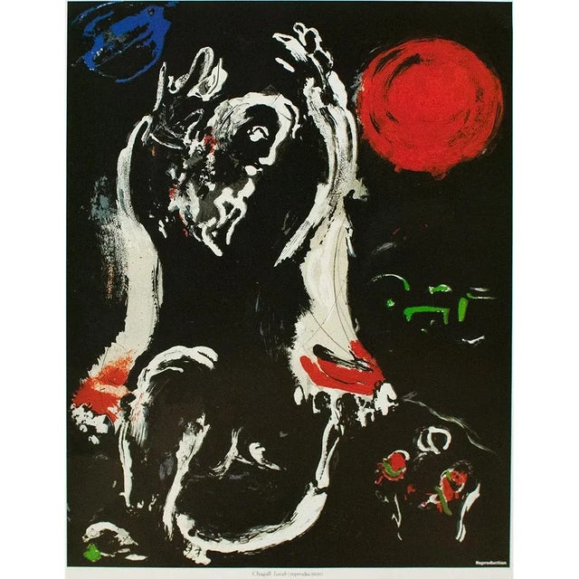 Black 1987 After Marc Chagall "Isaiah", Second Edition Full-Color Print For Sale - Image 8 of 9