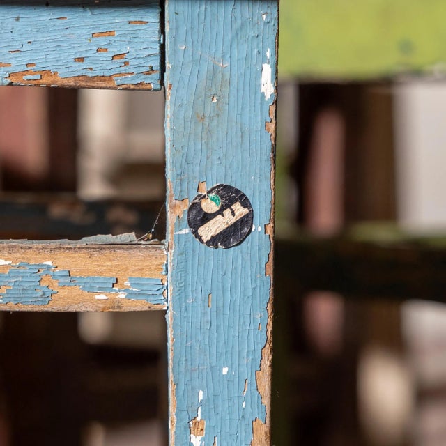 Vintage Style Colorful Stools, Set of 10 For Sale - Image 4 of 11