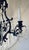 1990s Myran Allan Luxury Lighting Italian Sand-Cast Bronze and Czech Crystal Chandelier For Sale - Image 5 of 6