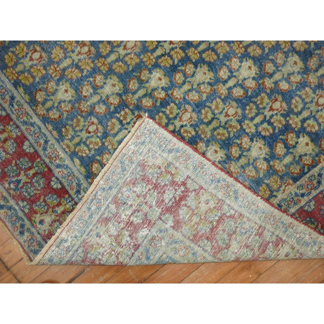 Contemporary Denim Blue Antique Persian Joshegan Rug, Early 20th Century For Sale - Image 3 of 18