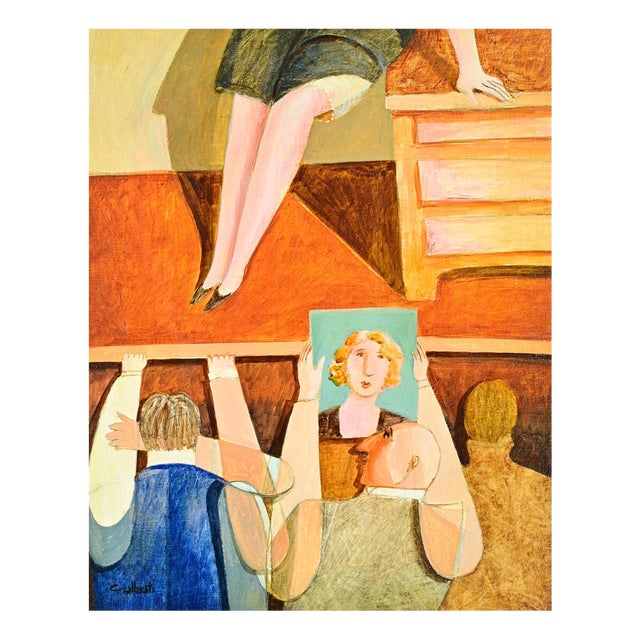 Alberto Gallerati, Public Curiosity, Mixed Media, 1980s For Sale