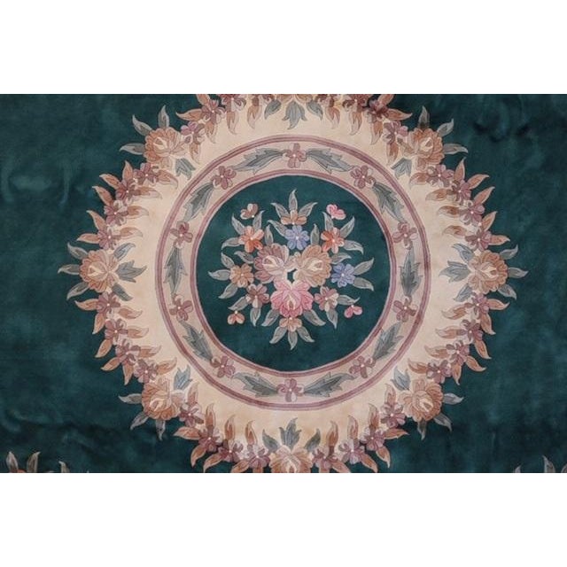 1970s Round Chinese Rug , 12' X 12' For Sale - Image 4 of 7