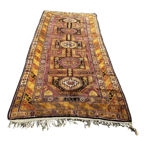 1920s Antique Handknotted Kazak Rug