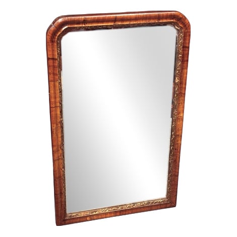 Early Georgian Walnut Wall Mirror For Sale