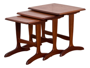 Vintage Nesting Tables, 1960s, Set of 3