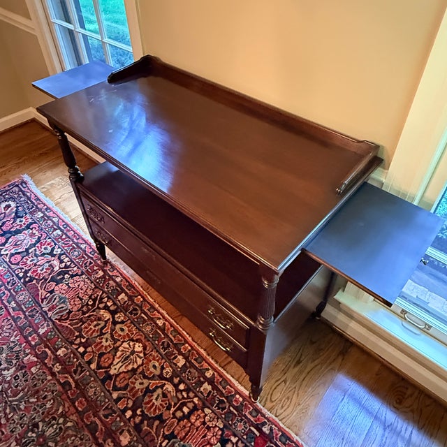 Late 20th Century Ethan Allen Server With Pull Out Sides For Sale - Image 5 of 9